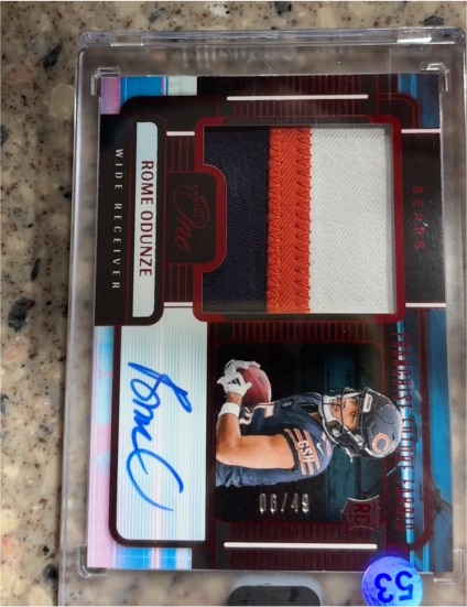 2024 Panini One Franchise Future RPA Rome Odunze — front