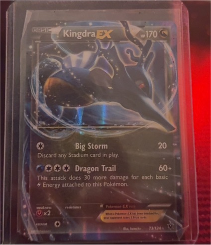 2015 Pokemon Fates Collide #73 Kingdra EX — front