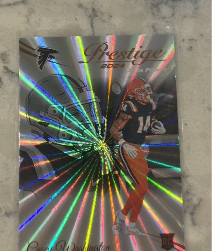 2024 Panini Prestige Xtra Points Sunburst #301 Casey Washington — front