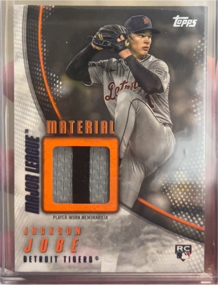 2025 Topps Update #MMU-JJO Jackson Jobe Major League Material — front
