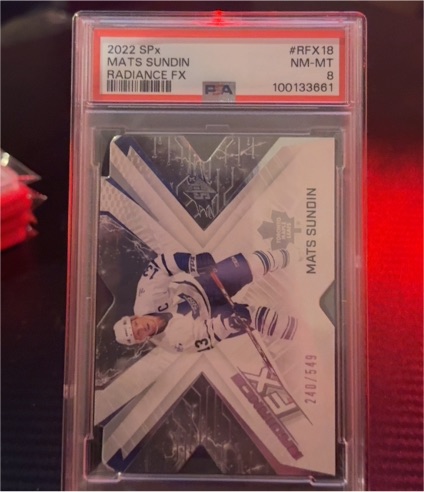 2022 Panini SPx Radiance FX #RFX18 Mats Sundin — front