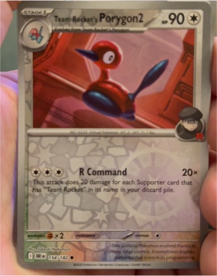 2023 Pokemon Scarlet & Violet Destined Rivals #154 Team Rocket's Porygon2 — front