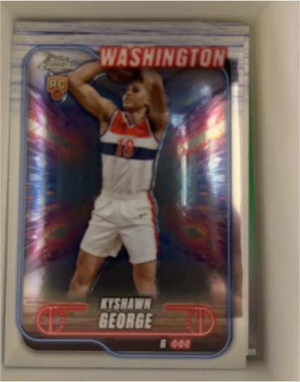 2024-25 Topps Chrome #158 Kyshawn George — front