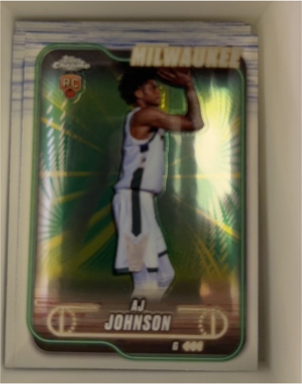 2024-25 Topps Chrome #145 AJ Johnson — front