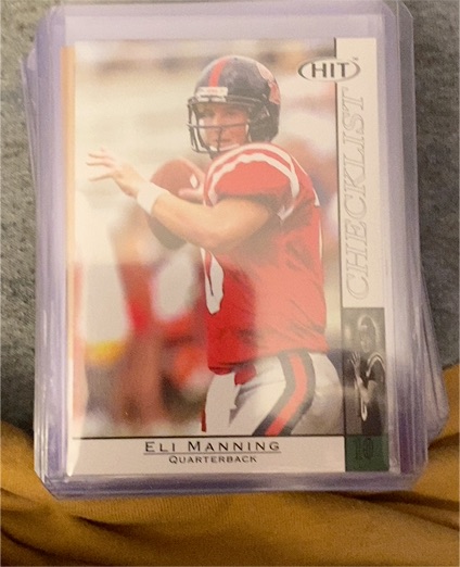 2004 Sage HIT #10 Eli Manning Checklist Rookie — front