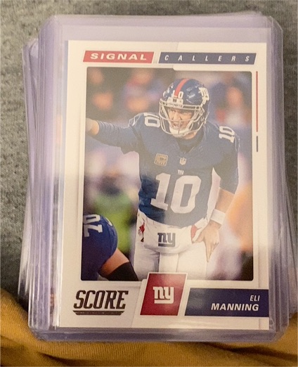 2017 Score #4 Eli Manning — front