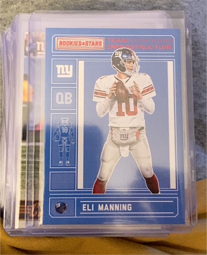 2016 Panini Rookies & Stars Team Infrastructure #10 Eli Manning — front