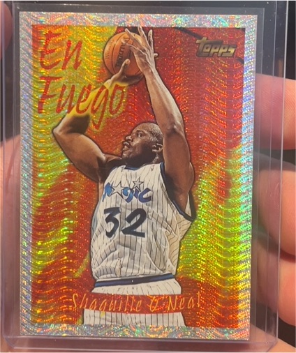 1996-97 Topps Season's Best En Fuego #3 Shaquille O'Neal — front