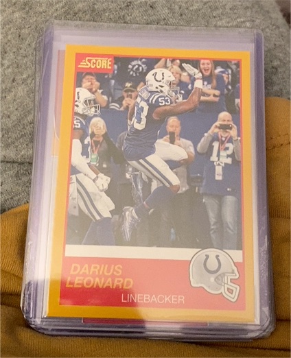 2019 Score #55 Darius Leonard — front