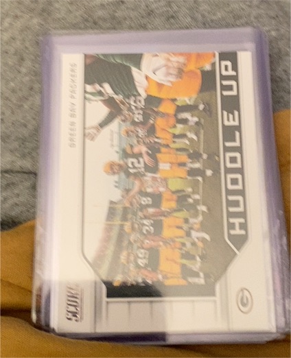 2019 Score #HU-8 Green Bay Packers Huddle Up — front