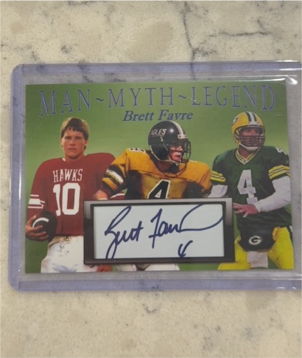 1996 Leaf Man-Myth-Legend Brett Favre — front