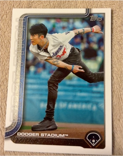 2025 Topps Update #FPU-3 Miyavi First Pitch — front