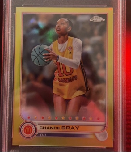 2022 Topps Chrome McDonald's All American #28 Chance Gray — front