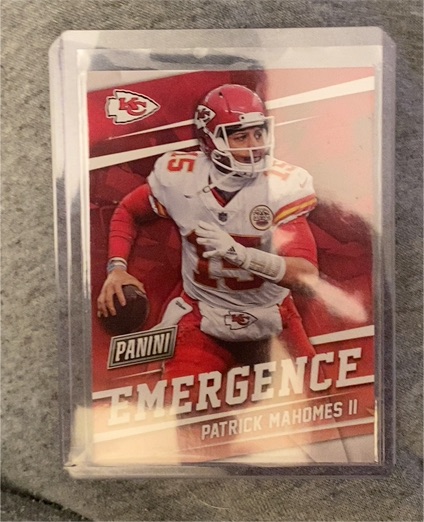 2018 Panini Emergence #E-7 Patrick Mahomes II — front