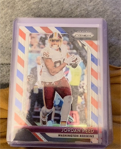 2018 Panini Prizm Red White Blue #86 Jordan Reed — front