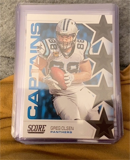 2019 Score Captains #C-6 Greg Olsen — front