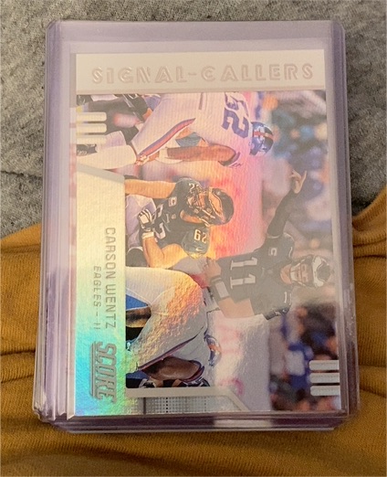 2019 Panini Score Signal Callers #SC-11 Carson Wentz — front