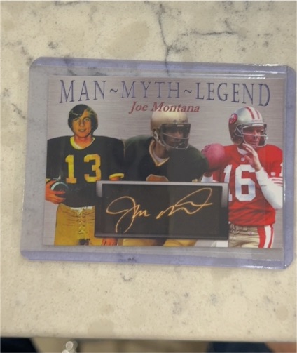 1990 Man-Myth-Legend Joe Montana — front
