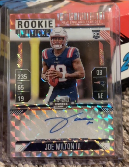 2024 Panini Contenders Optic Rookie Ticket Joe Milton III — front