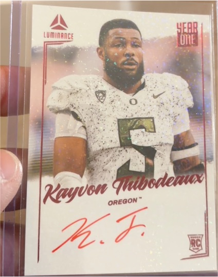 2022 Panini Luminance Year One Kayvon Thibodeaux — front