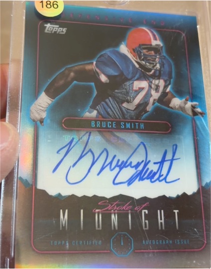 2024 Topps Midnight Stroke of Midnight #SMA-BS Bruce Smith — front