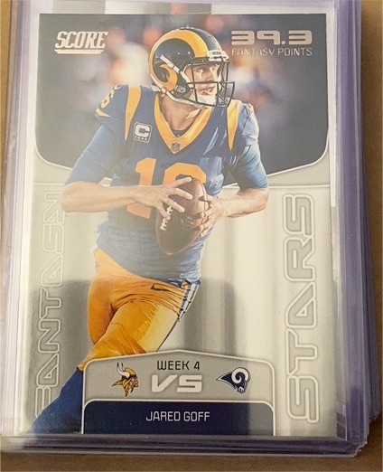 2019 Panini Score Fantasy Stars #FS-5 Jared Goff — front