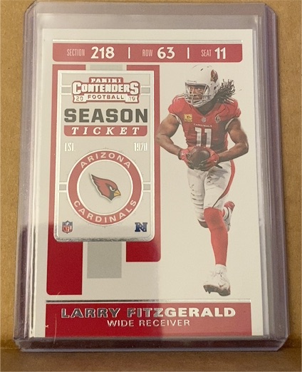 2019 Panini Contenders Season Ticket #94 Larry Fitzgerald — front