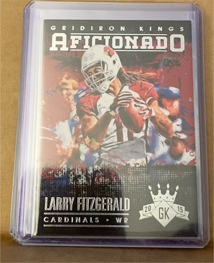 2015 Panini Gridiron Kings Aficionado Larry Fitzgerald — front