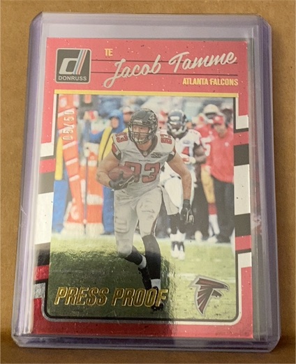 2016 Donruss #65 Jacob Tamme Press Proof — front