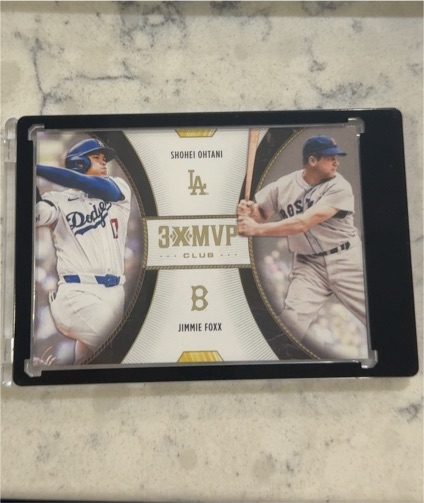 2025 Topps Welcome to the Club "3X MVP" Dual #D11 Shohei Ohtani & Jimmie Foxx — front