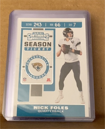 2019 Panini Contenders Season Ticket #36 Nick Foles — front