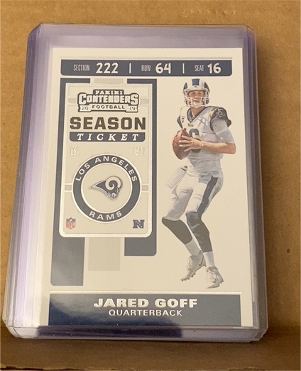 2019 Panini Contenders Season Ticket #96 Jared Goff — front
