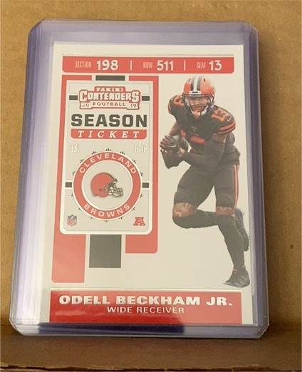 2019 Panini Contenders Season Ticket #20 Odell Beckham Jr. — front