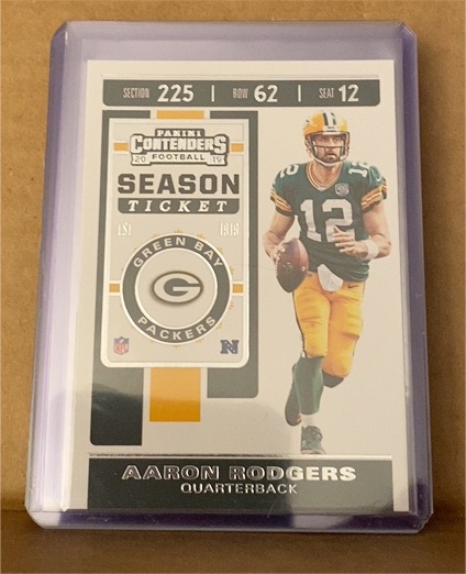 2019 Panini Contenders Season Ticket #66 Aaron Rodgers — front