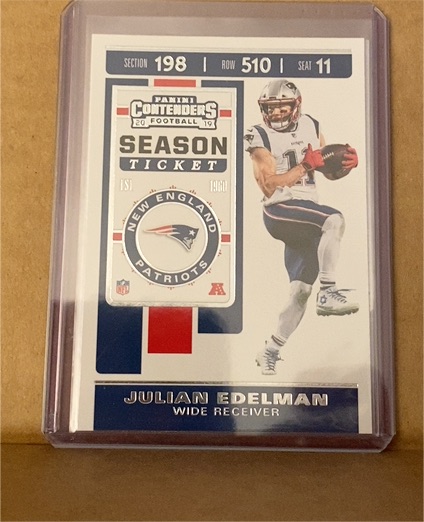 2019 Panini Contenders Season Ticket #11 Julian Edelman — front