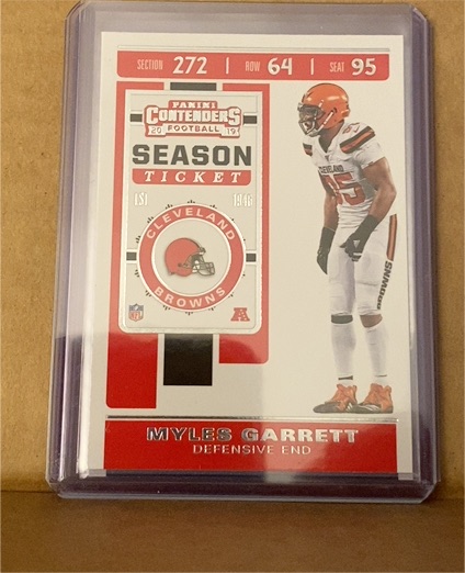 2019 Panini Contenders Season Ticket #19 Myles Garrett — front