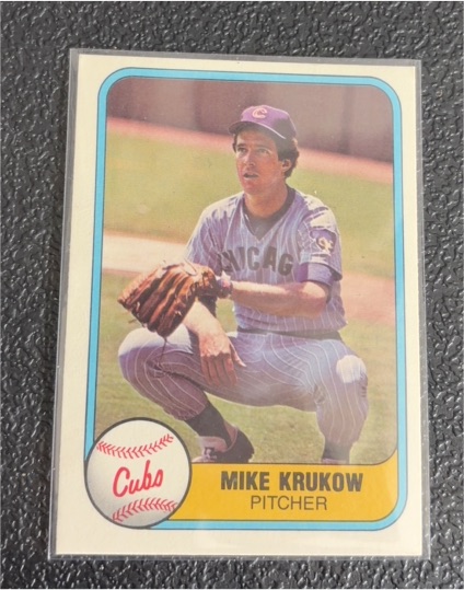 1981 Fleer #312 Mike Krukow — front