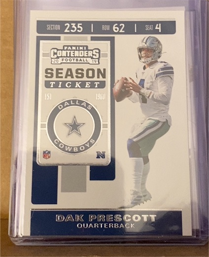2019 Panini Contenders Season Ticket #54 Dak Prescott — front