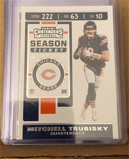 2019 Panini Contenders #69 Mitchell Trubisky — front