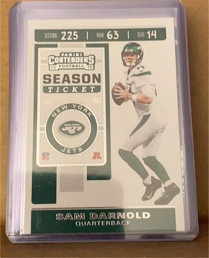 2019 Panini Contenders Season Ticket #12 Sam Darnold — front