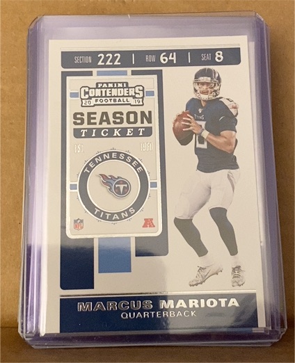 2019 Panini Contenders #27 Marcus Mariota — front