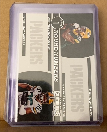 2019 Panini Contenders Round Numbers #RN-GS Darnell Savage Jr. / Rashan Gary — front