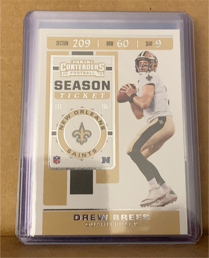 2019 Panini Contenders Season Ticket #78 Drew Brees — front