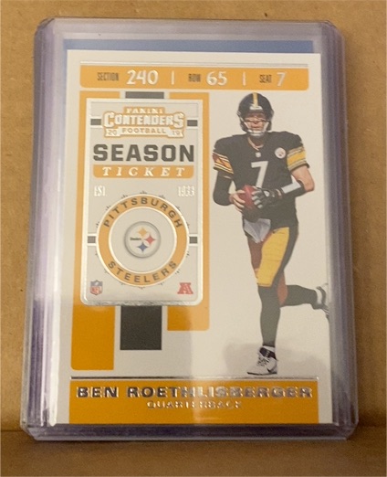 2019 Panini Contenders Season Ticket #21 Ben Roethlisberger — front