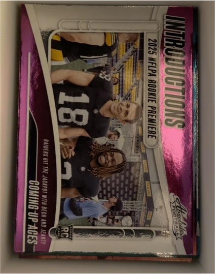 2025 Panini Absolute Introductions #I-AJY Ashton Jeanty Jack Bech — front