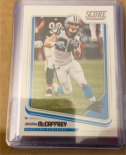 2018 Panini Score #44 Christian McCaffrey — front