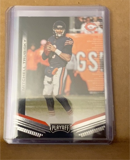 2019 Playoff Football #121 Mitchell Trubisky — front