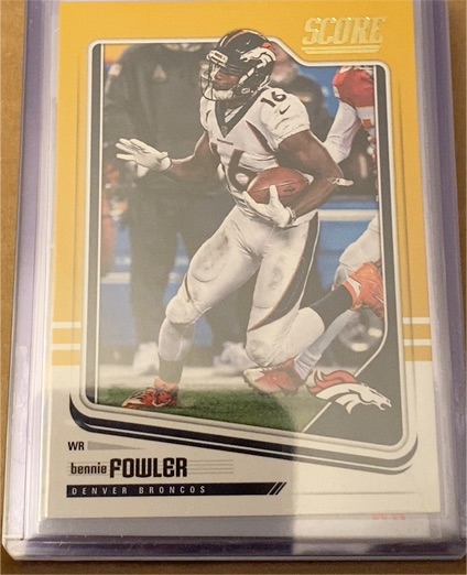 2018 Score Football Bennie Fowler — front