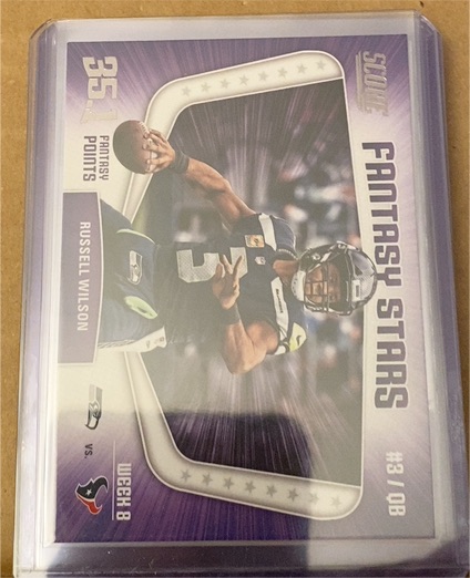 2018 Panini Score #12 Russell Wilson Fantasy Stars — front
