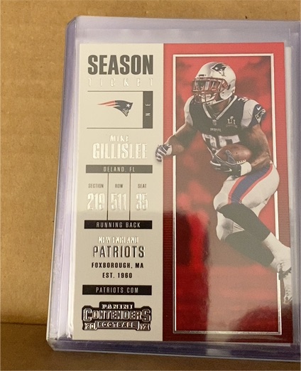 2017 Panini Contenders #98 Mike Gillislee — front